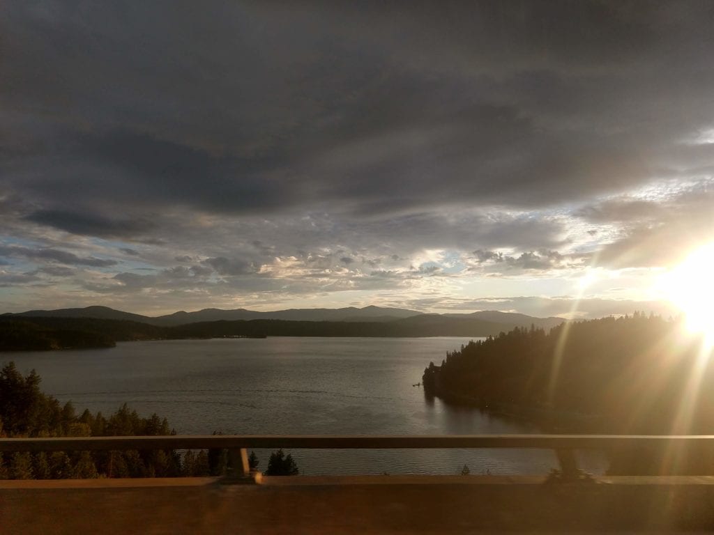 Sunset on Lake Coeur d'Alene